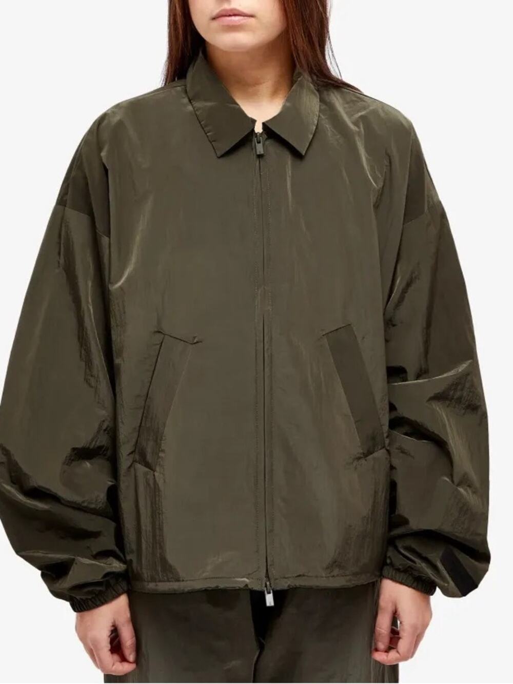 Fear of God ESSENTIALS Shell Bomber Jacket Size Small in Ink or Green